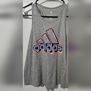 Adidas Gray Tank Top with Logo M 10/12